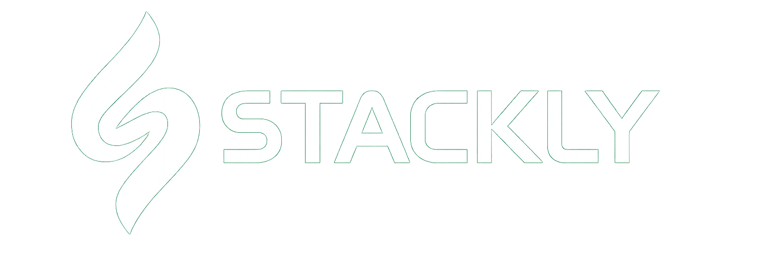 logo stackly white